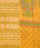 Kantha quilt throw made of recycled vintage saris