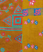 Kantha quilt throw made of recycled vintage saris