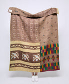 Artisan made kantha quilt throw  