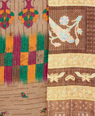 Kantha quilt throw made of recycled vintage saris