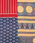 Kantha quilt throw made of recycled vintage saris