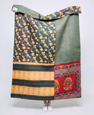 Artisan made kantha quilt throw  