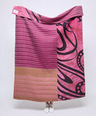 Artisan made kantha quilt throw  