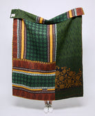 Artisan made kantha quilt throw  