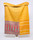Artisan made kantha quilt throw  