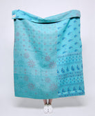 Artisan made kantha quilt throw  