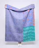 Artisan made kantha quilt throw  