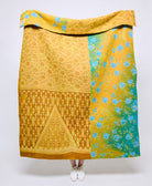 Artisan made kantha quilt throw  