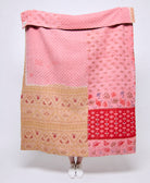 Artisan made kantha quilt throw  