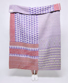 Artisan made kantha quilt throw  
