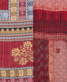 Kantha quilt throw made of recycled vintage saris