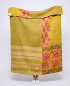 Artisan made kantha quilt throw  