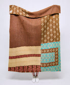 Artisan made kantha quilt throw  