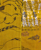 Kantha quilt throw made of recycled vintage saris