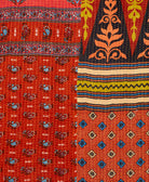 Kantha quilt throw made of recycled vintage saris