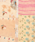 Kantha quilt throw made of recycled vintage saris