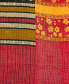 Kantha quilt throw made of recycled vintage saris