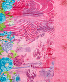 Kantha quilt throw made of recycled vintage saris