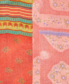 Kantha quilt throw made of recycled vintage saris