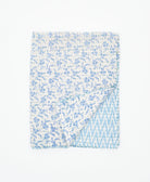 small kantha quilt handmade in India by women artisans from vintage cotton saris
