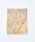 small kantha quilt handmade in India by women artisans from vintage cotton saris
