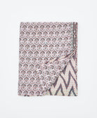 small kantha quilt handmade in India by women artisans from vintage cotton saris
