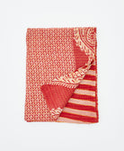 small kantha quilt handmade in India by women artisans from vintage cotton saris