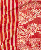kantha blanket with kantha stitching