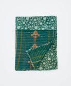 small kantha quilt handmade in India by women artisans from vintage cotton saris
