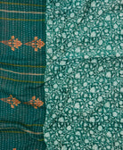 kantha blanket with kantha stitching