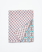 small kantha quilt handmade in India by women artisans from vintage cotton saris