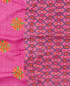 kantha blanket with kantha stitching
