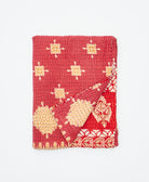 small kantha quilt handmade in India by women artisans from vintage cotton saris