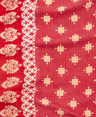 kantha blanket with kantha stitching