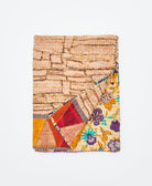 small kantha quilt handmade in India by women artisans from vintage cotton saris