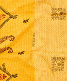 kantha blanket with kantha stitching