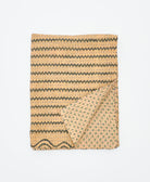 small kantha quilt handmade in India by women artisans from vintage cotton saris