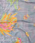 kantha blanket with kantha stitching