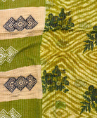 kantha blanket with kantha stitching