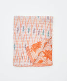 small kantha quilt handmade in India by women artisans from vintage cotton saris