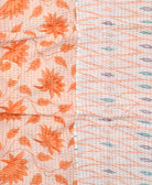 kantha blanket with kantha stitching