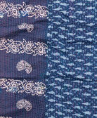 kantha blanket with kantha stitching