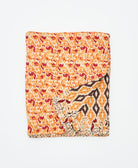 small kantha quilt handmade in India by women artisans from vintage cotton saris