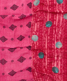 kantha blanket with kantha stitching