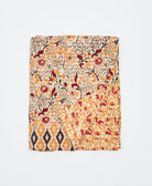 small kantha quilt handmade in India by women artisans from vintage cotton saris