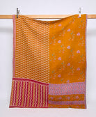 twin kantha quilt handmade in India