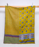 twin kantha quilt handmade in India