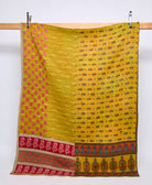 twin kantha quilt handmade in India