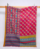 twin kantha quilt handmade in India