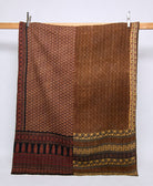twin kantha quilt handmade in India